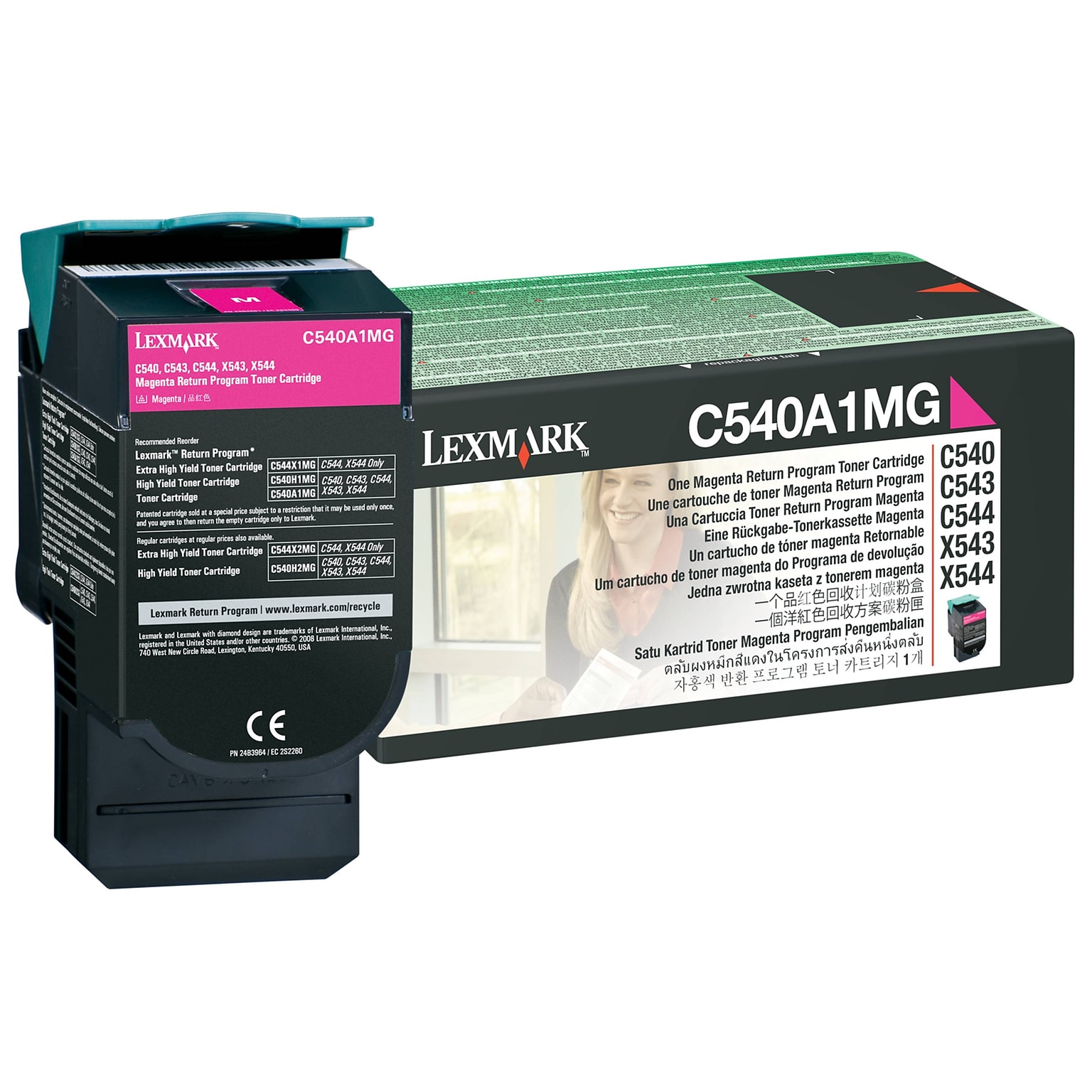 Lexmark C540 Magenta Standard Yield Toner Cartridge