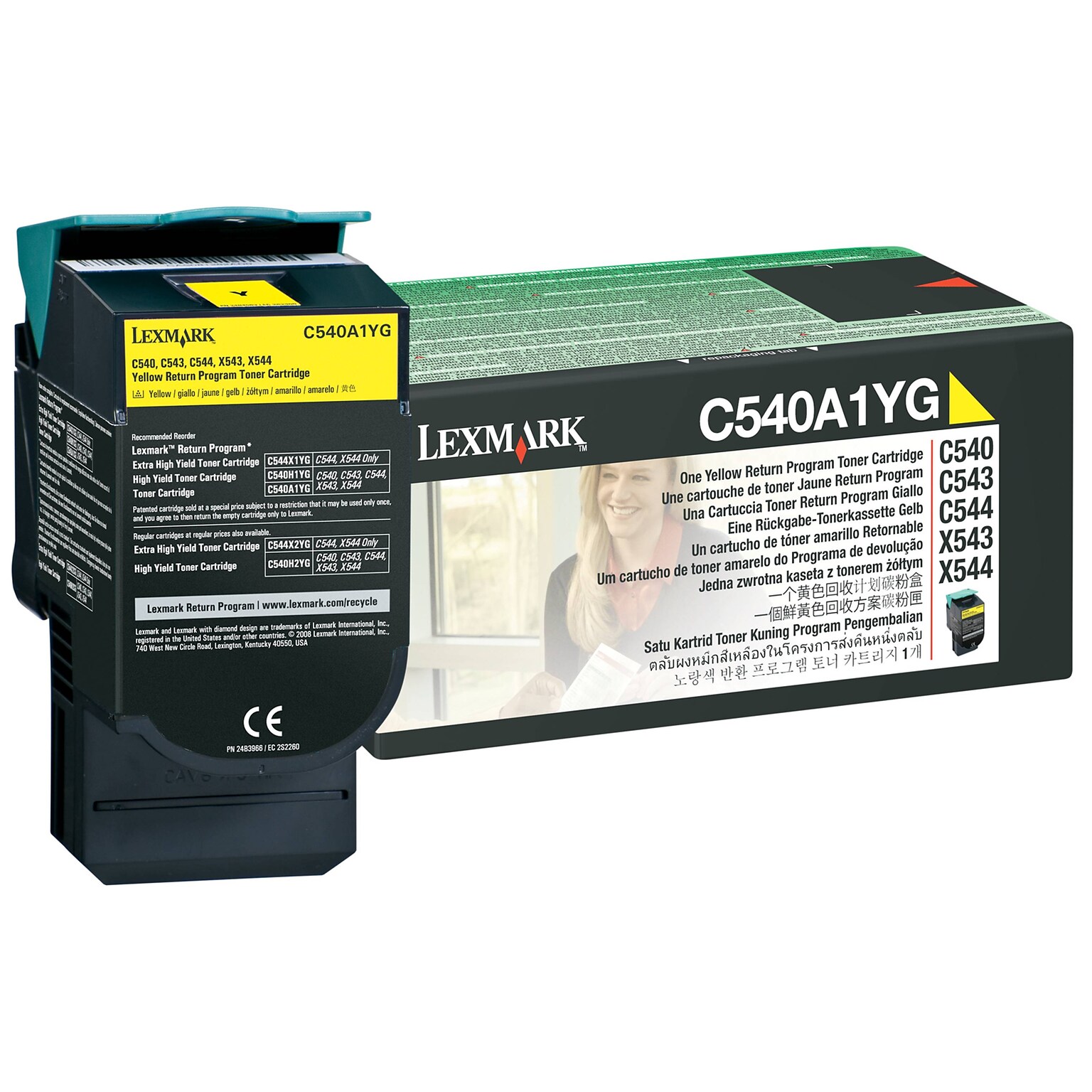 Lexmark C540 Yellow Standard Yield Toner Cartridge