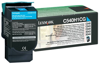 Lexmark C540 Cyan High Yield Toner Cartridge