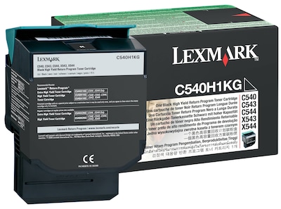 Lexmark C540 Black High Yield Toner Cartridge