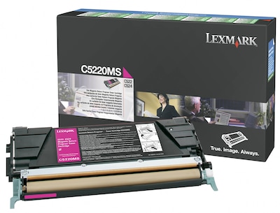 Lexmark C5220MS Magenta Standard Yield Toner Cartridge, Prints Up to 3,000 Pages