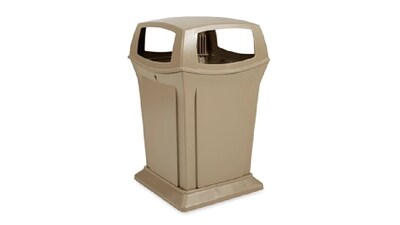 Rubbermaid Ranger Container Can w/Lid, Beige Polyethylene, 45 Gal. (FG917388BEIG)