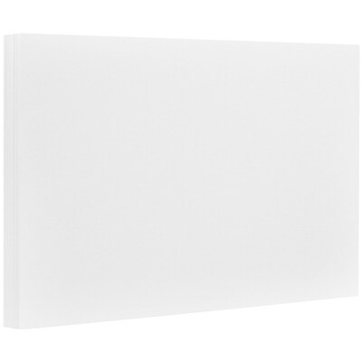 JAM Paper Smooth Personal Notecards, White, 100/Pack (1751006)