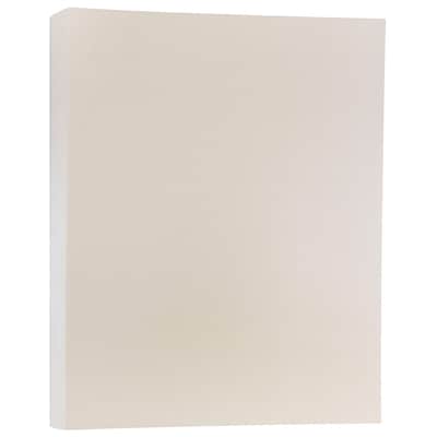 JAM Paper Metallic Colored 8.5 x 11 Copy Paper, 32 lbs., Opal Ivory Stardream, 25 Sheets/Pack (173