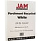 JAM Paper 8.5 x 11 Recycled Parchment Paper, 24 lbs., 100 Brightness, 50 Sheets/Pack (27010A)