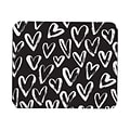 OTM Essentials Prints Series Non-Skid Mouse Pad, White Hearts (OP-MH-Z071A)