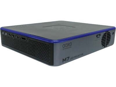 AAXA M7 Business DLP Portable Projector, 3 Hour Battery, Black/Blue (MP-700-01)