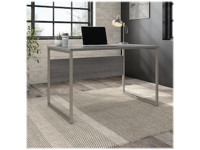 Bush Business Furniture Hybrid 48W Computer Table Desk with Metal Legs, Platinum Gray (HYD248PG)