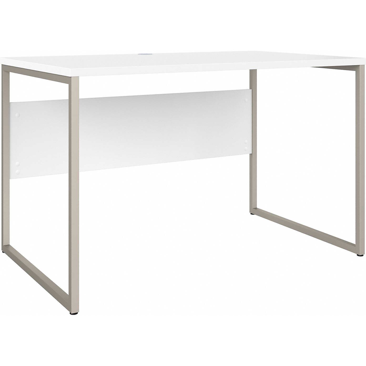 Bush Business Furniture Hybrid 48 W Computer Desk with Metal Legs, White (HYD248WH)