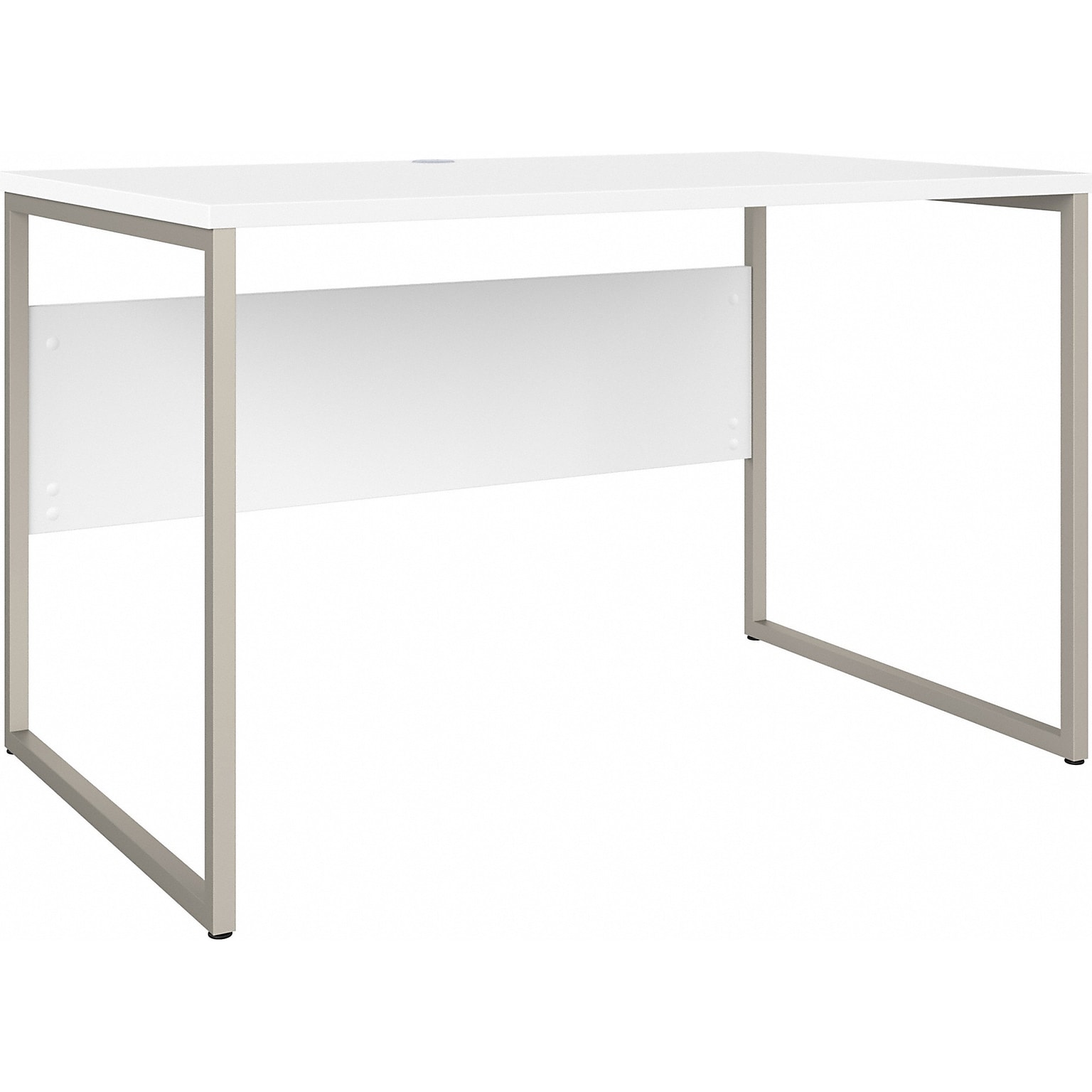 Bush Business Furniture Hybrid 48W Computer Table Desk with Metal Legs, White (HYD248WH)