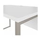Bush Business Furniture Hybrid 48"W Computer Table Desk with Metal Legs, White (HYD248WH)