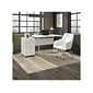 Bush Business Furniture Hybrid 48"W Computer Table Desk with Metal Legs, White (HYD248WH)