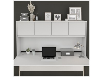 Bush Business Furniture Hybrid 72 W Desktop Hutch, White (HYH172WH-Z)