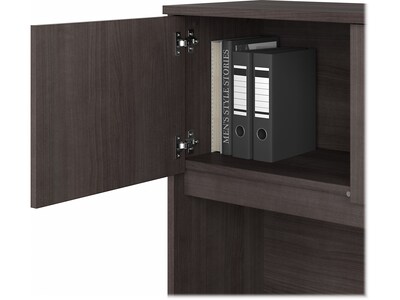 Bush Business Furniture Hybrid 72 "W Desktop Hutch, Storm Gray (HYH172SG-Z)