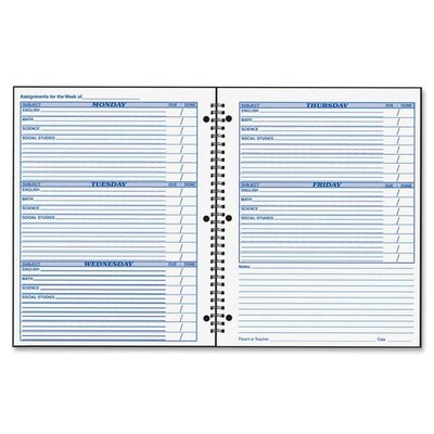 Hubbard Student Assignment Book; Up to 40 Weeks, 8 1/2" x 11" (HUBSA98)