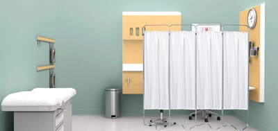 Omnimed Privacy Screen with 4 White Panels (153053-10)