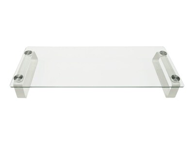 Mount-It! Monitor Stand, Clear/Silver (MI-7262-DS)