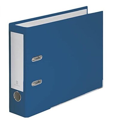 Bindertek Premium Heavy Duty 3 2-Ring Non-View Binders, Navy (TFN-NV)