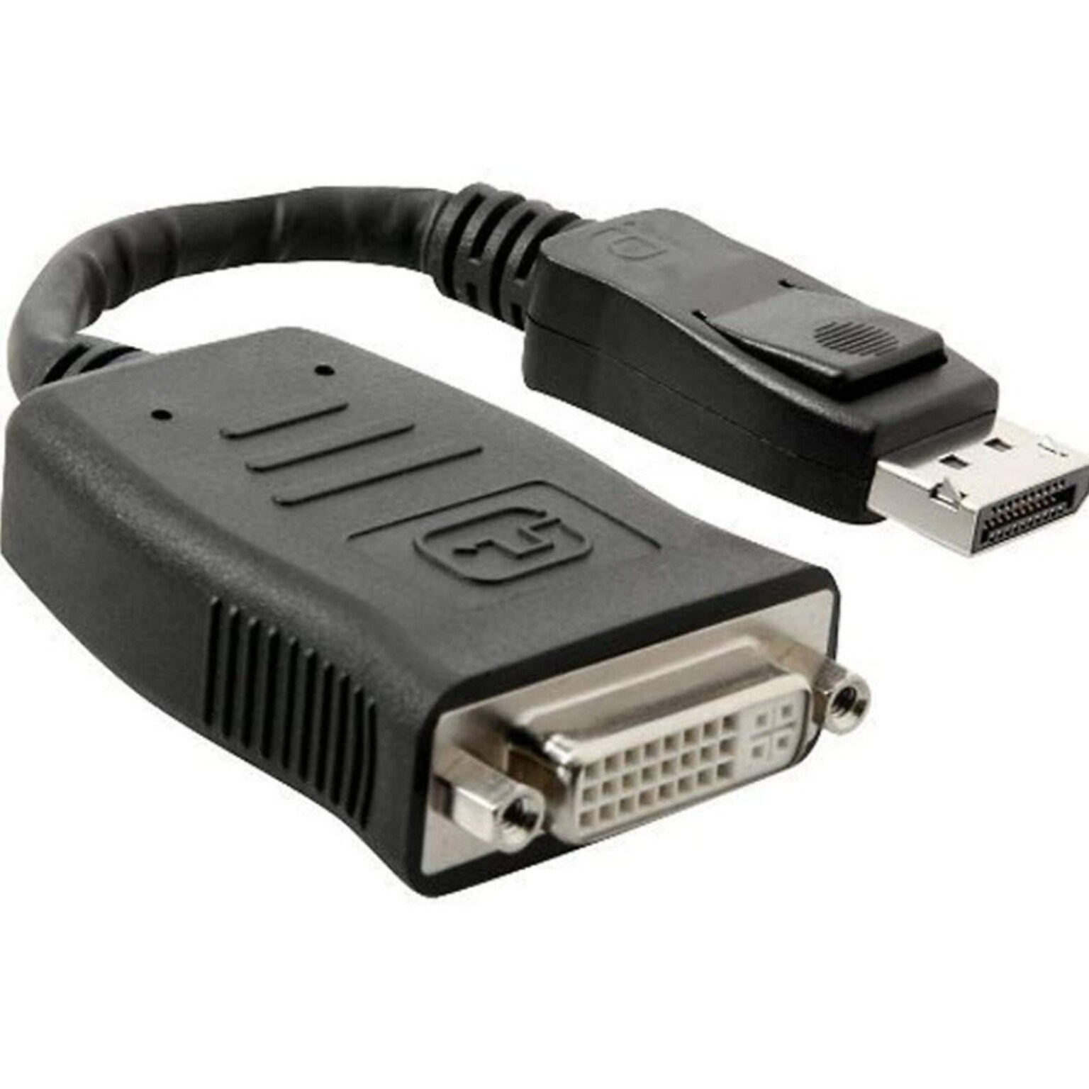 4XEM™ 9 Dual Link DisplayPort To DVI-I Male/Female Adapter Cable; Black