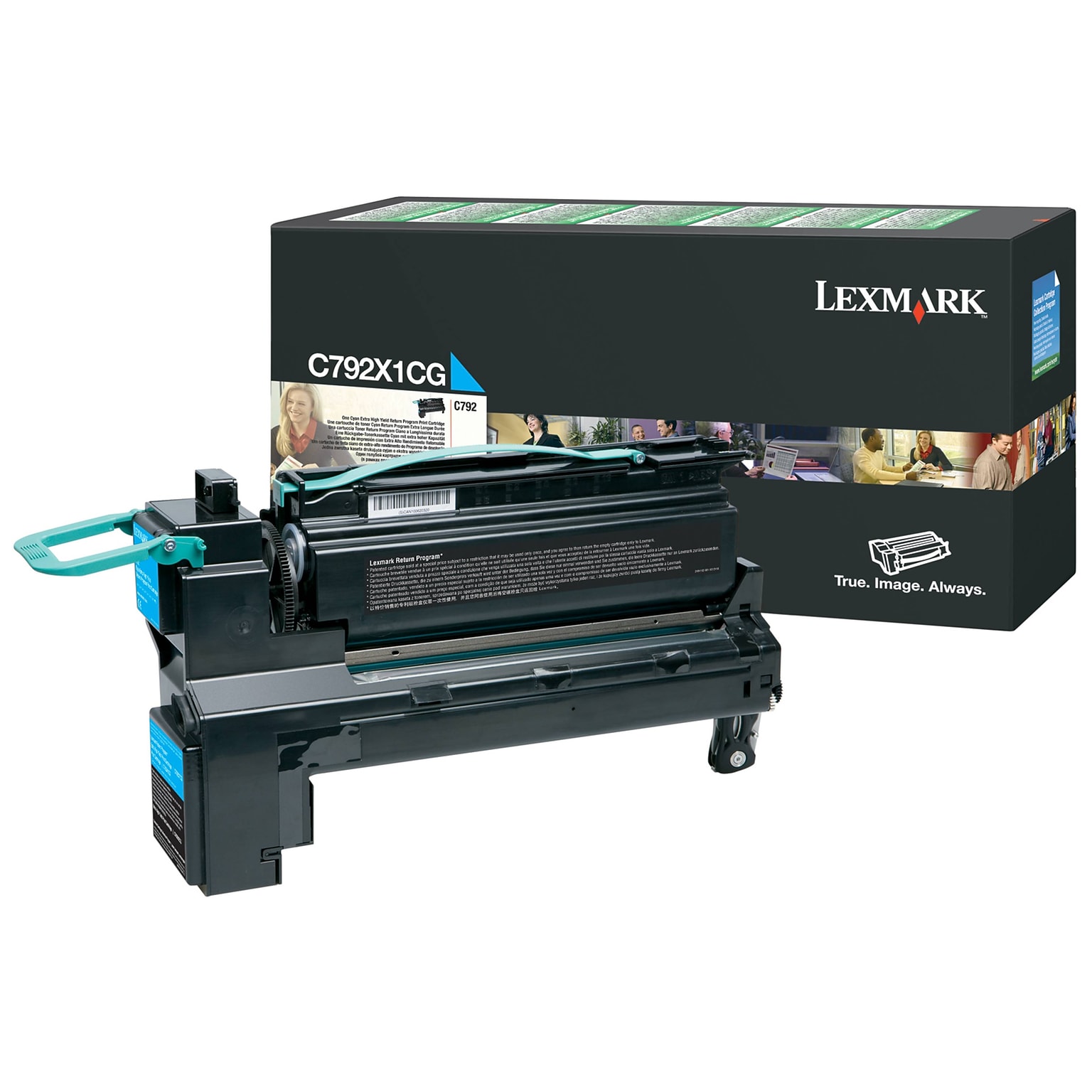 Lexmark C792X1CG Cyan Extra High Yield Toner Cartridge, Prints Up to 20,000 Pages