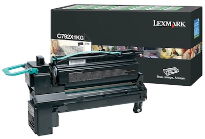 Lexmark C792X1KG Black Extra High Yield Toner Cartridge, Prints Up to 20,000 Pages