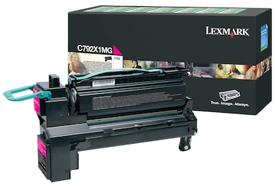 Lexmark C792X1MG Magenta Extra High Yield Toner Cartridge, Prints Up to 20,000 Pages