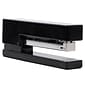 JAM Paper Modern Desktop Stapler, 10 Sheet Capacity, Black (337BLZ)