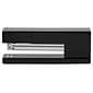 JAM Paper Modern Desktop Stapler, 10 Sheet Capacity, Black (337BLZ)