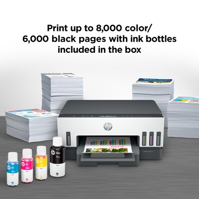 HP Smart Tank 7001 Wireless Color Inkjet Printer, All-In-One, Print, Scan, Copy, Best for Home, 2 Ye