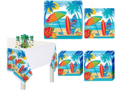 Amscan Sun & Surf Beach Luau Table Decorating Kit, Multicolor (WL00009)
