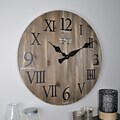 FirsTime® 24 Rustic Barnwood Wall Clock (50075)