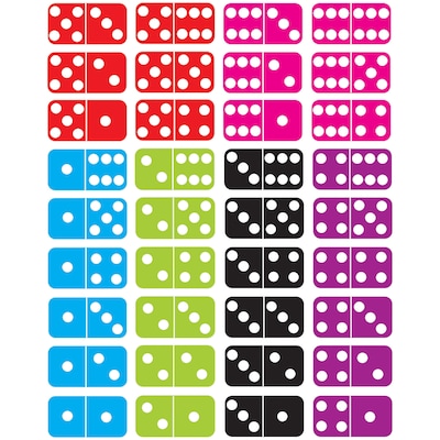 Ashley Productions Die-Cut Magnetic Dominoes, 36 Per Pack, 2 Packs (ASH11302-2)