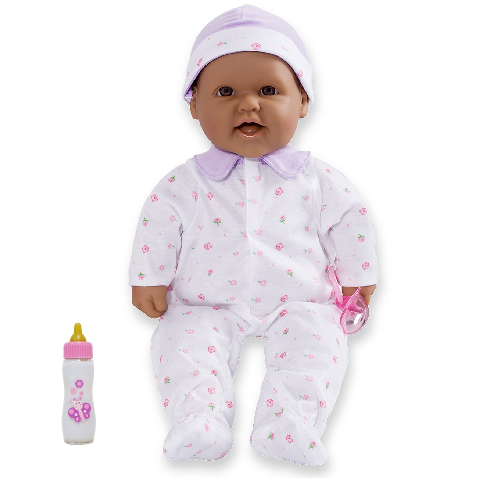 JC Toys La Baby 16 Hispanic Baby Doll with Pacifier (BER15033)