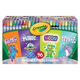 Crayola Special Effects Crayons, Assorted, 96/Pack (BIN523453)