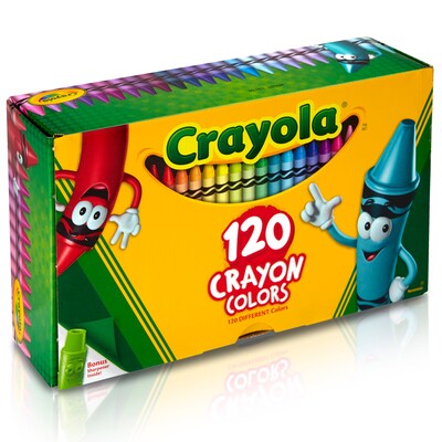 Crayola Regular Size Crayons, Assorted Colors, 120/Box, 2 Boxes (BIN526920-2)