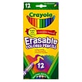 Crayola Erasable Colored Pencils, Assorted Colors, 12/Bundle, 6 Bundles (BIN684412-6)