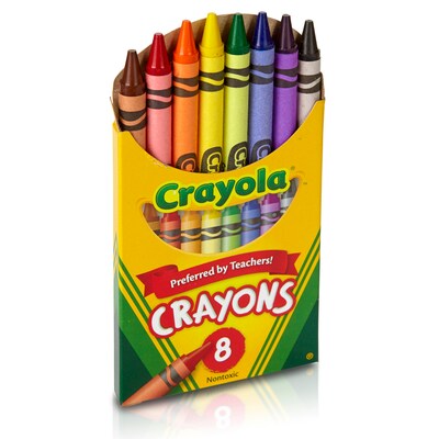 Crayola Crayons, 8/Box, Set of 24 Boxes (BIN8-24)