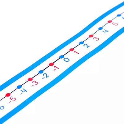 Carson-Dellosa Student Number Lines -20 to 20 Manipulative, Grade K-3, Red/Blue, 30/Pack, 3 Packs (C