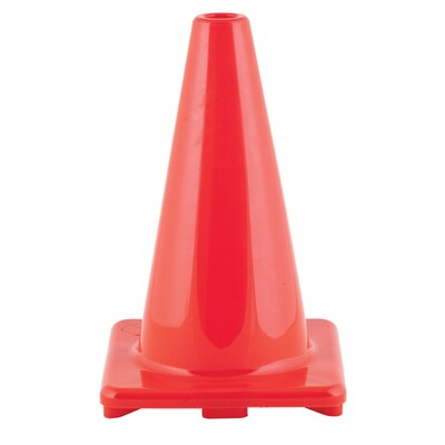 Champion Sports Hi-Visibility Flexible Vinyl Cone, 12", Orange, 3/Bundle (CHSC12OR-3)