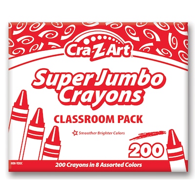 UPC 884920740136 product image for Cra-Z-Art Super Jumbo Crayons Classroom Pack, Assorted Colors, 200/Pack (CZA7401 | upcitemdb.com