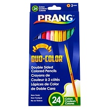 Prang Duo Colored Pencils, Assorted Colors, 24/Bundle, 6 Bundles (DIX22112-6)