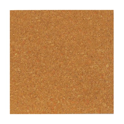 Flipside Natural Cork Tiles, 6" x 6", 4 Per Pack, 3 Packs  (FLP12066-3)