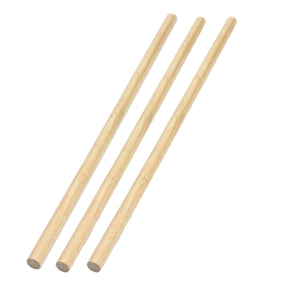 Hygloss 3/8 Wood Dowels, Natural Wood, 25/Pack, 3 Packs (HYG84382-3)