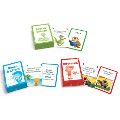 Junior Learning Comprehension Flash Cards, 54 Cards/Set, 3 Sets (JRL217)