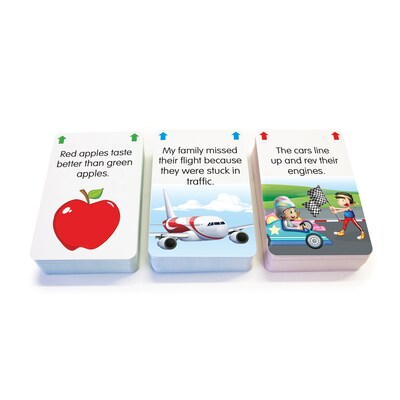 Junior Learning Comprehension Flash Cards, 54 Cards/Set, 3 Sets (JRL217)