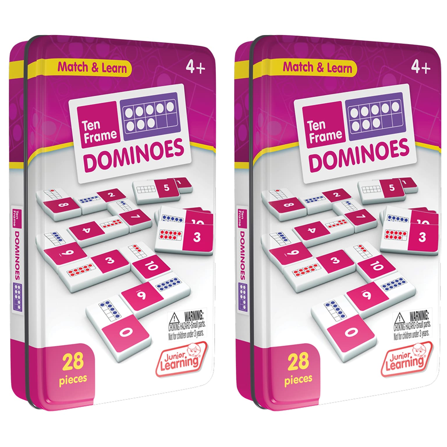 Junior Learning Ten Frames Dominoes, 2/Bundle (JRL479-2)