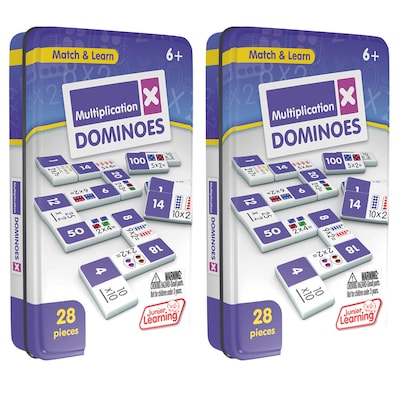 Junior Learning Multiplication Dominoes, 2/Bundle (JRL483-2)