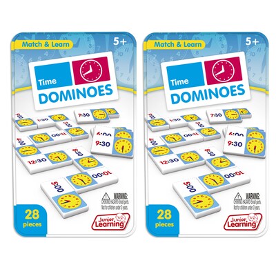 Junior Learning Time Dominoes, 2/Bundle (JRL486-2)