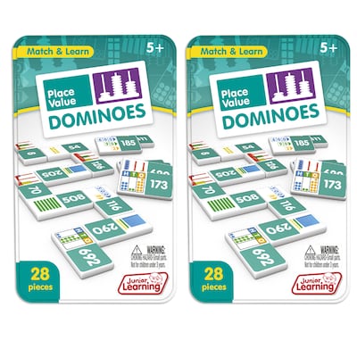 Junior Learning Place Value Dominoes, 2/Bundle (JRL489-2)