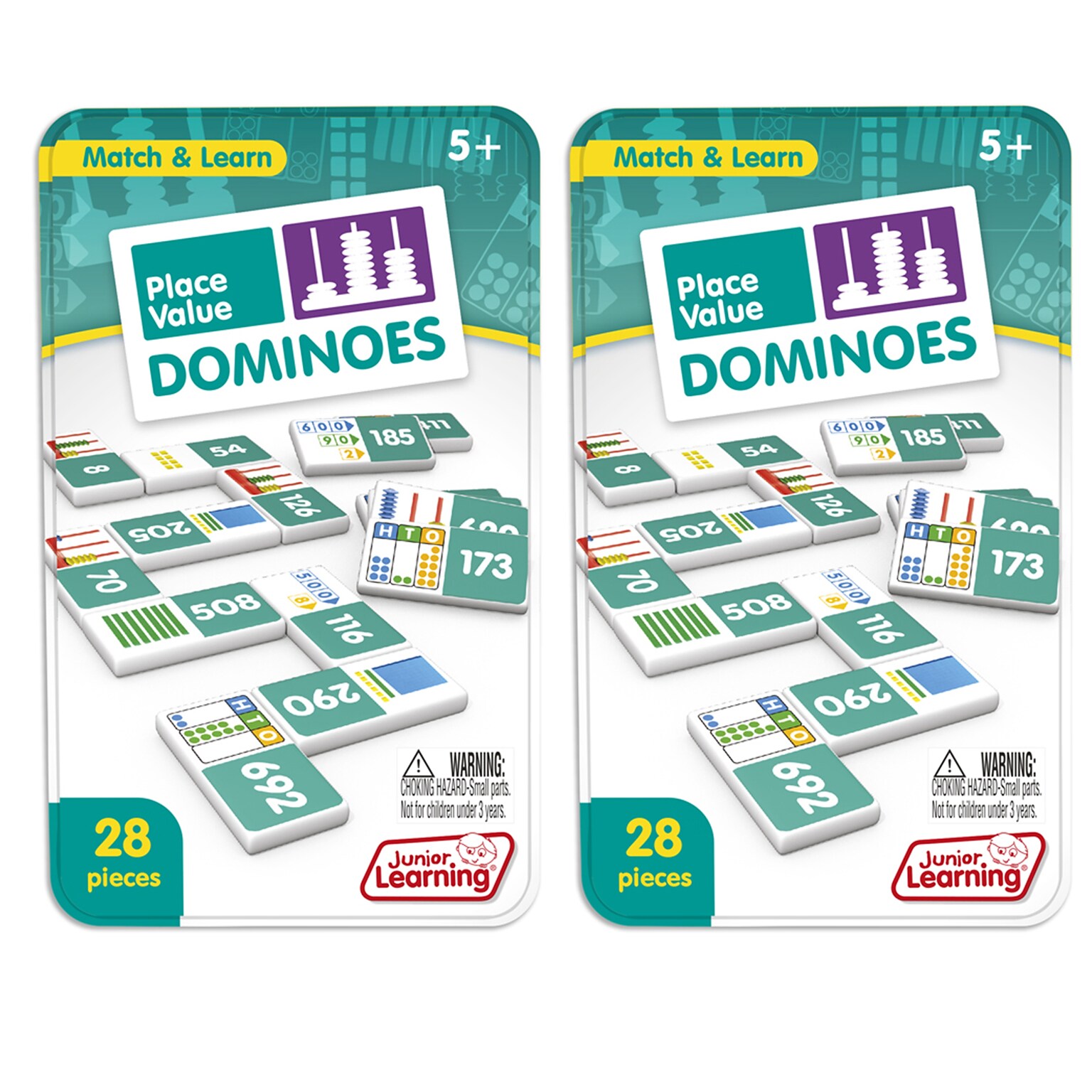 Junior Learning Place Value Dominoes, 2/Bundle (JRL489-2)